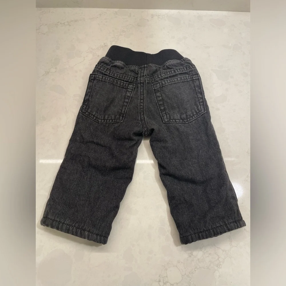Black‎ Gymboree Fleece Lined Pants Infant Size 6-12 Months